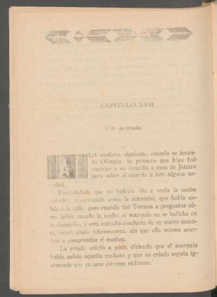 Capítulo XVII - Cita aceptada.