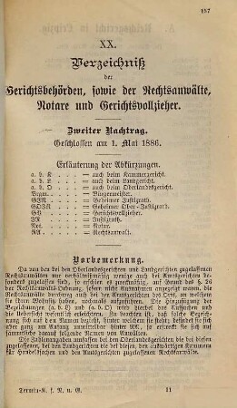 Verzeichniss der Deutschen Gerichtsbehörden sowie der Rechtsanwälte und Notare : [Umschlagtitel.], 1886,2