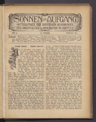 Heft 12. 13. Jahrgang. September 1911