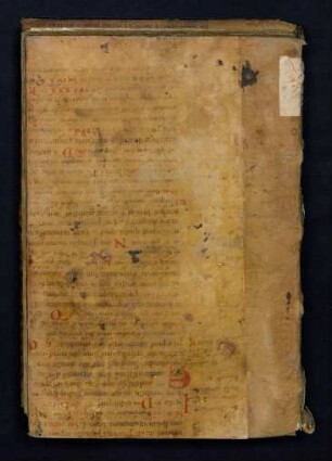 Rückdeckel aus einem Brevier-Fragment [Pergament]