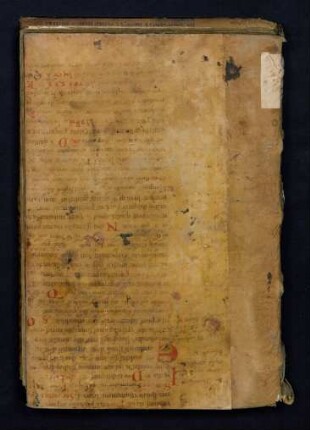 Rückdeckel aus einem Brevier-Fragment [Pergament]