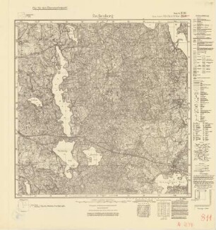 2194 (alte Nr.: 811) Rechenberg (Ostpreußen), Meßtischblatt (4cm - Karte)