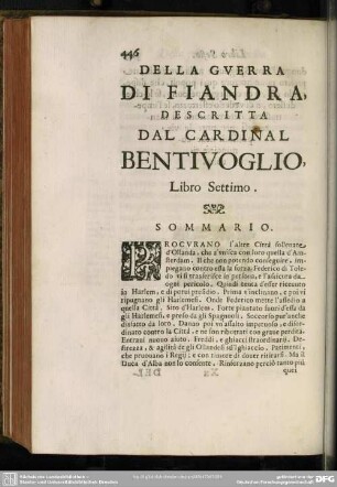 Libro Settimo
