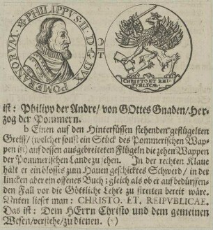 Bildnis von Philippvs II., Dvx Pomeranorvm