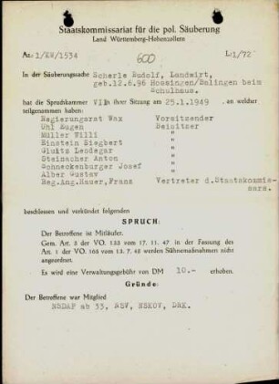 Scherle, Rudolf