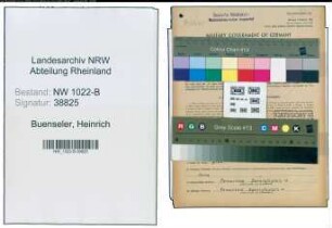 Entnazifizierung Heinrich Buenseler , geb. 30.09.1899 (Bahnbeamter)