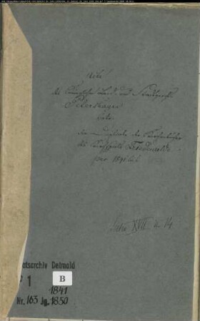 Kirchenbuchduplikat der evangelischen Gemeinde Friedewalde, Kreis Minden (GHT 1841-1850) (Gemeinde: Evangelische Gemeinde Friedewalde)