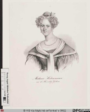 Bildnis Mélanie Hahnemann, geb. d'Hervilly-Gohier