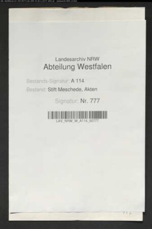 Beschwerde von Einwohnern zu Hirschberg über Übergriffe von Mescheder Eingesessenen