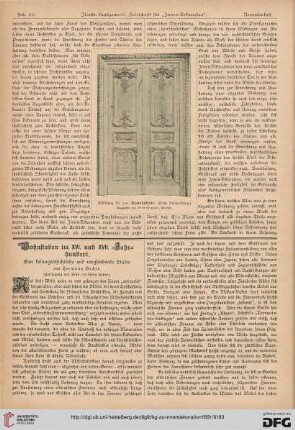 Wohnstuben im XVI. und XVII. Jahrhundert, [4]: eine kulturgeschichtliche und vergleichende Studie