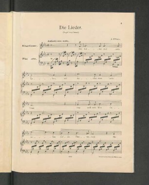 Die Lieder.