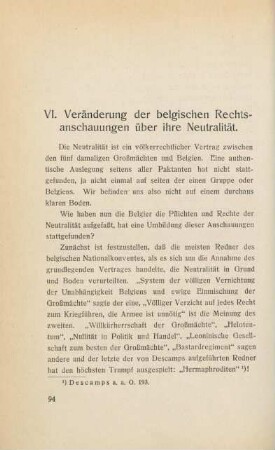94-117, VI. Veränderung der belgischen Rechtsanschauungen über ihre Neutralität