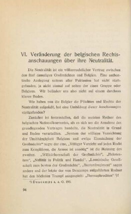 94-117, VI. Veränderung der belgischen Rechtsanschauungen über ihre Neutralität