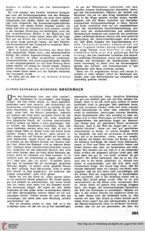 N.F. 11.1931: Geschmack