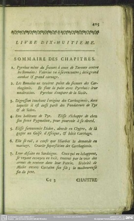 Livre Dix-Huitieme