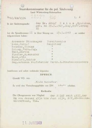 Heine, Adolf, Dr.