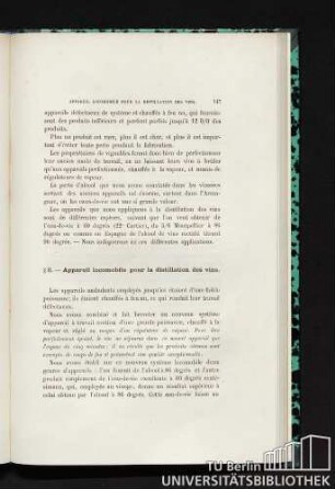 § II. Appareil locomobile pour la distillation des vins