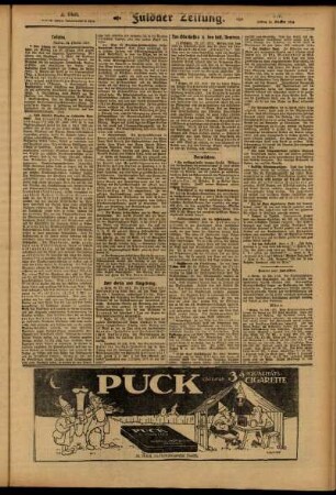 Zweite Ausgabe vom Freitag, den 24. Oktober 1913.
