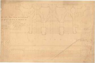 Schmidt, Heinrich von; Brüssel - Laeken (Belgien); Eglise Notre Dame, Portal und Turm - Grundriss