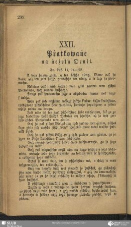 XXII. Pṙatkowaṅe na ṅeżelu Oculi