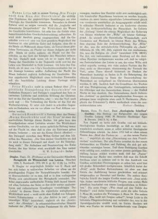 90-91 [Rezension] Barner, Hans, Zwei 'theologische Schriften' Goethes
