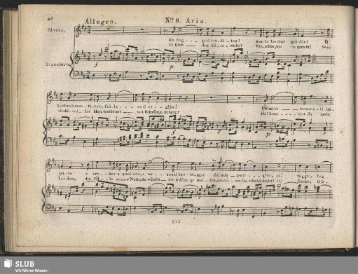No. 8 Aria: ah fuggi il traditor / O flieh den Bösewicht