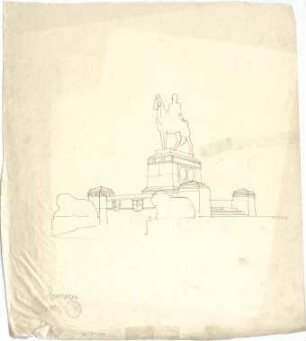 Pfann, Paul; Nürnberg; Prinzregent-Luitpold-Denkmal - Perspektive