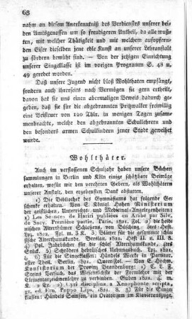 Wohlthäter