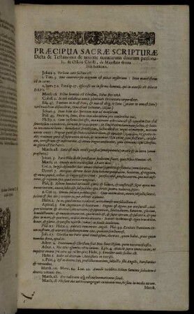 Præcipua Sacræ Scripturæ Dicta & Testimonia de unione naturerum duarum personali [...]