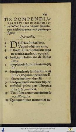 De Compendiaria Ratione Discendi Iura: Doctoris Ludovici Bebeonis …