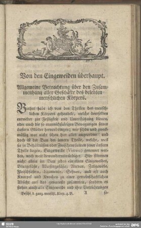 Von den Eingeweiden überhaupt