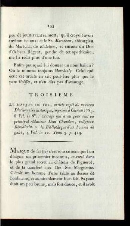Troisieme.