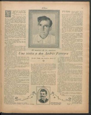 Una visita a don Andrés Ferreyra : El maestro de los maestros