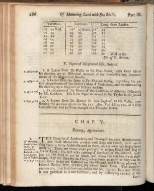 Chap. V. Botany, Agriculture.