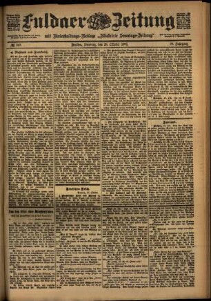 Ausgabe vom Dienstag, den 29. Oktober 1901.