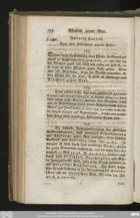 Zweytes Capitel. Von den Pflichten gegen Gott.