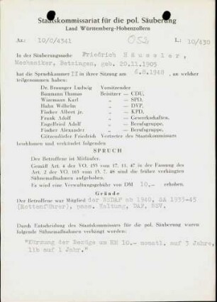 Häussler, Friedrich