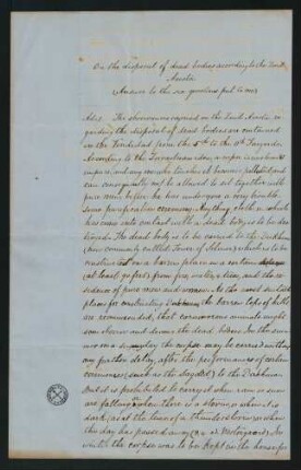 Brief vom 31. Januar 1863