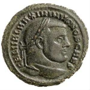 Münze, Follis, 305 - 306 n. Chr.
