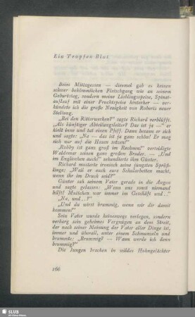 Ein Tropfen Blut