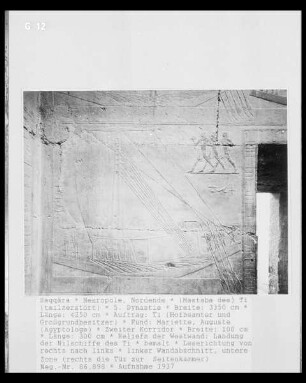 Mastaba des Ti — Zweiter Korridor — Relief