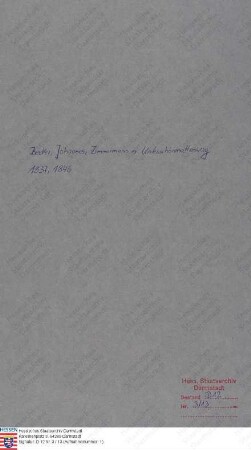 Becker, Johannes, Zimmermann in Unterschönmattenwag