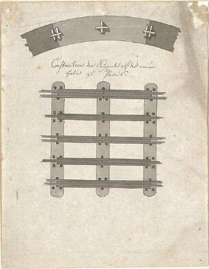 Laves, Georg Ludwig Friedrich; Paris (Frankreich); "Konstruktion der Kuppel auf der neuen Halle zu Paris" - Details
