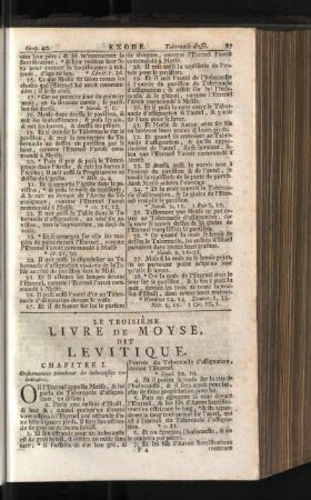 Le Troisième Livre De Moyse, Dit Levitique