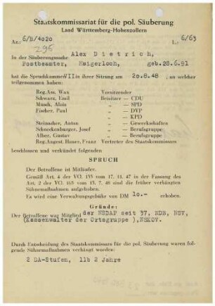 Dietrich, Alex