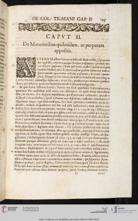 Caput II. De Minutioribus quibusdam, ac perperam appositis