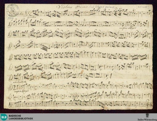 Sonatas - Mus. Hs. 1109 : orch (2); F; BrinzingMWV 4.1