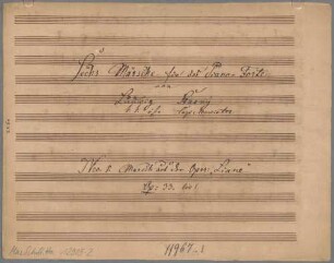 Marches; E|b; pf; op. 33/1 - BSB Mus.Schott.Ha 12905-2