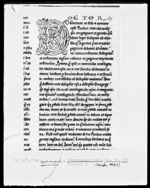 Homilien — Initiale D, Folio 37recto
