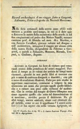 Due opuscoli archeologici